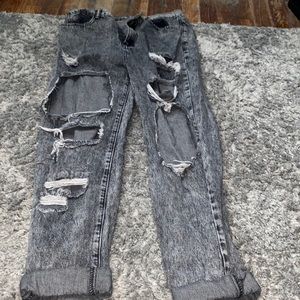 Gray Ripped SHEIN Jeans